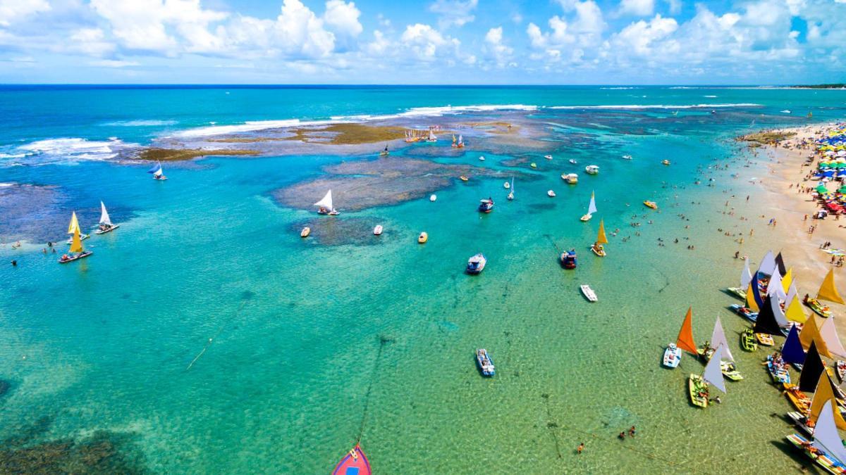 Flat Mar & Sol - Para 6 Pessoas Daire Pôrto das Galinhas Dış mekan fotoğraf