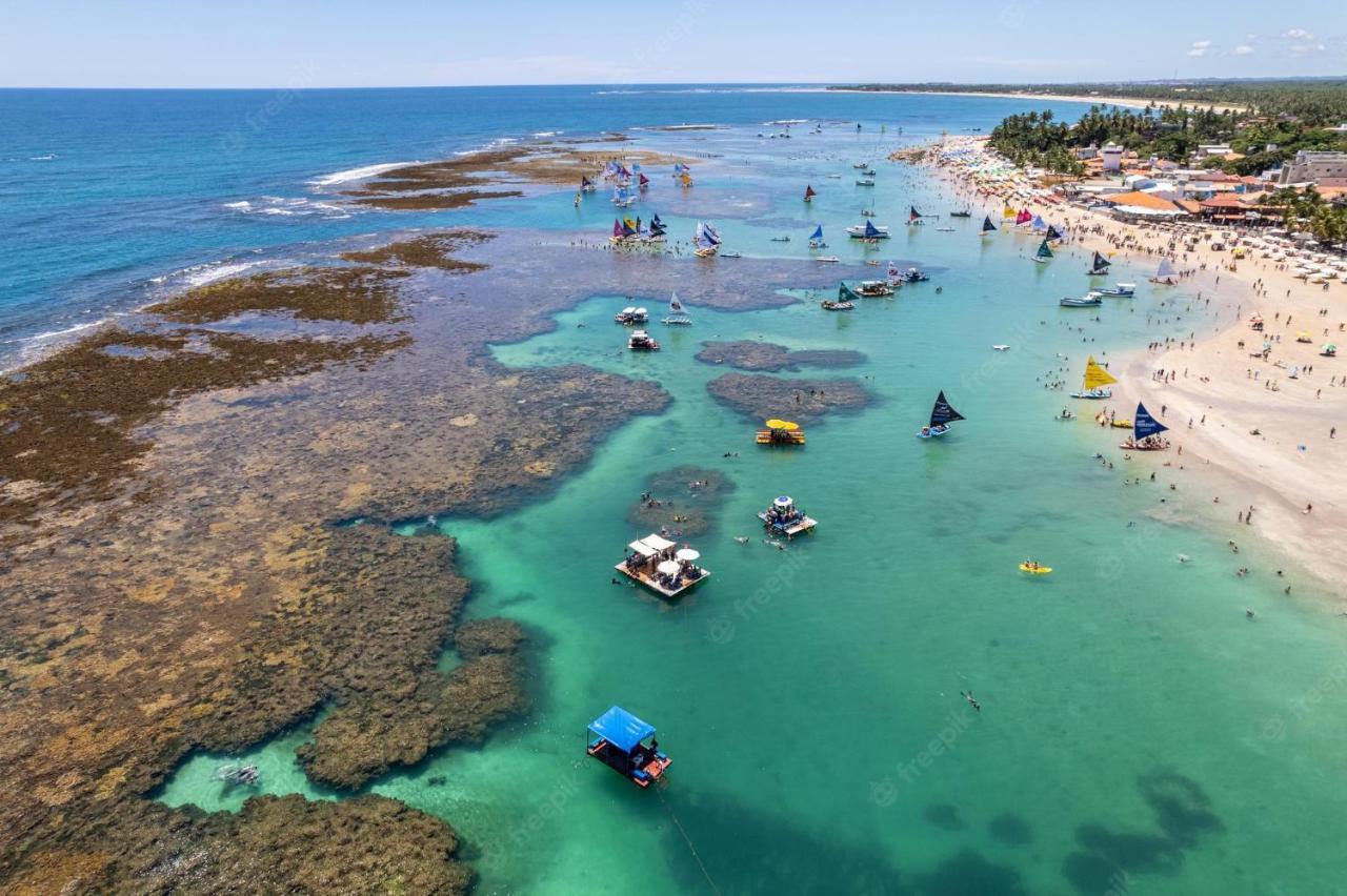 Flat Mar & Sol - Para 6 Pessoas Daire Pôrto das Galinhas Dış mekan fotoğraf
